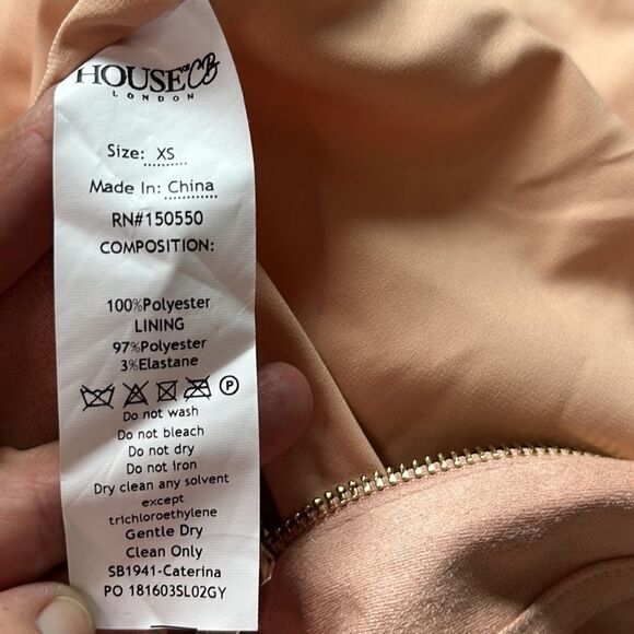 House of CB 'Leyla' Strapless Blush Corset Dress XS - Picture 9 of 14